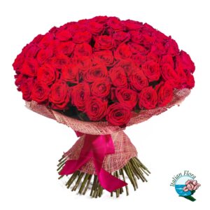 Mazzo di 200 rose rosse